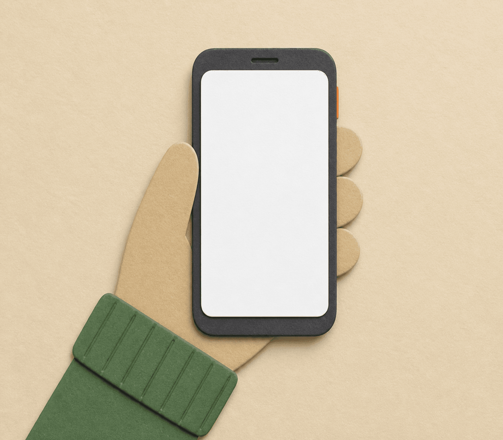 A hand holding a phone showing a summary of the rescued call